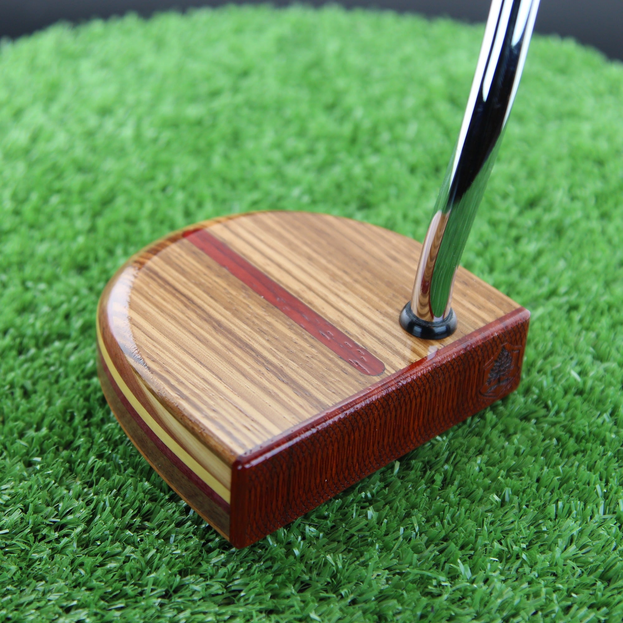 Savanna exotic African wood putter Zebrawood and Tigerwood putter