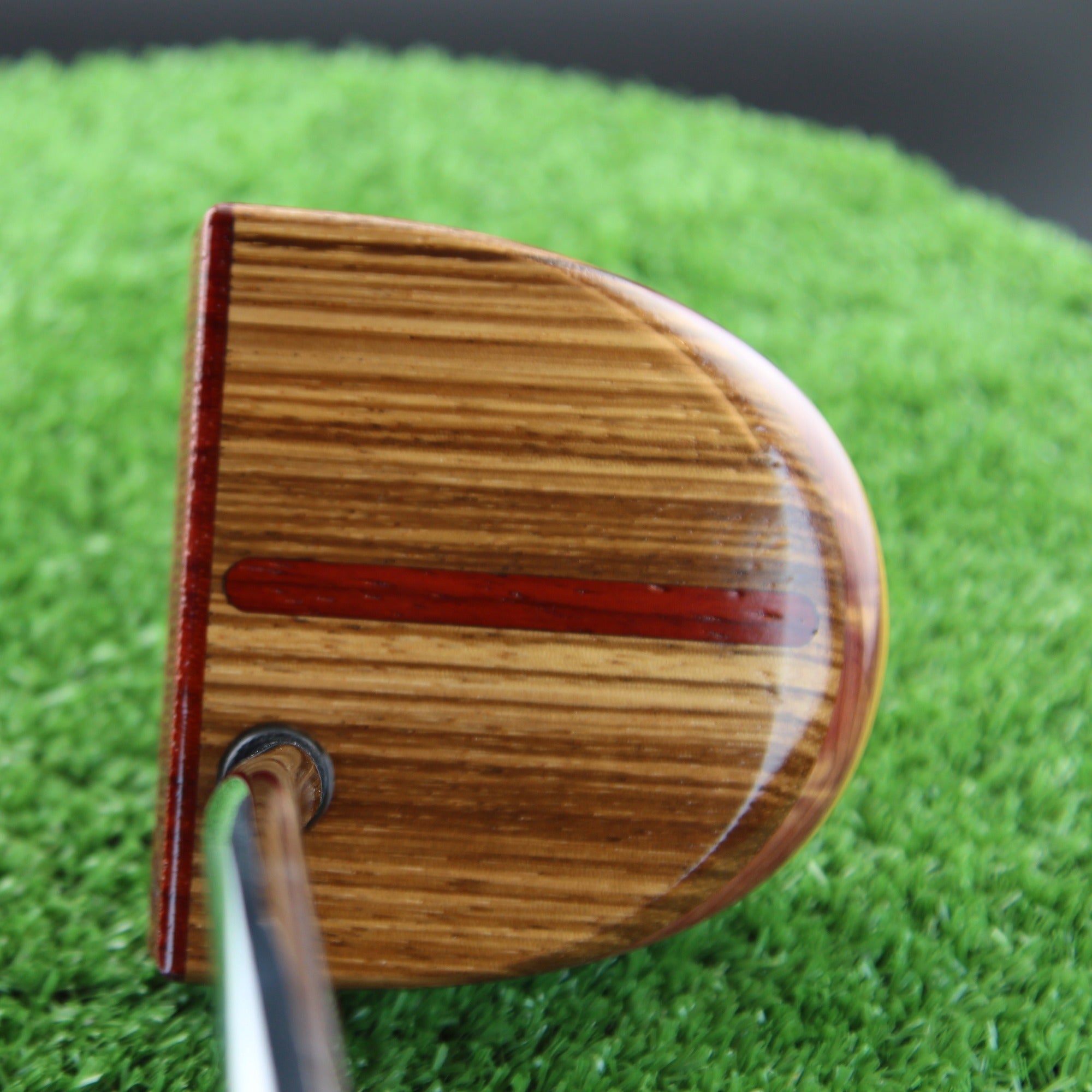 Savanna exotic African wood putter Zebrawood and Tigerwood putter