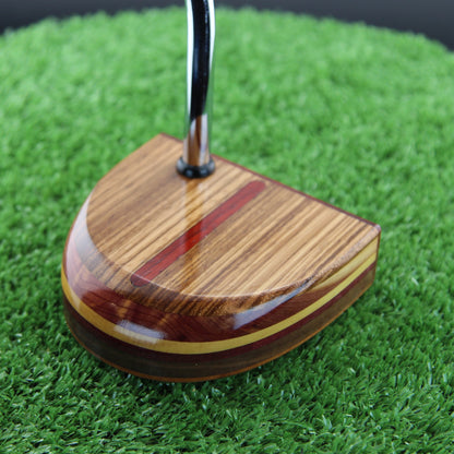 Savanna exotic African wood putter Zebrawood and Tigerwood putter