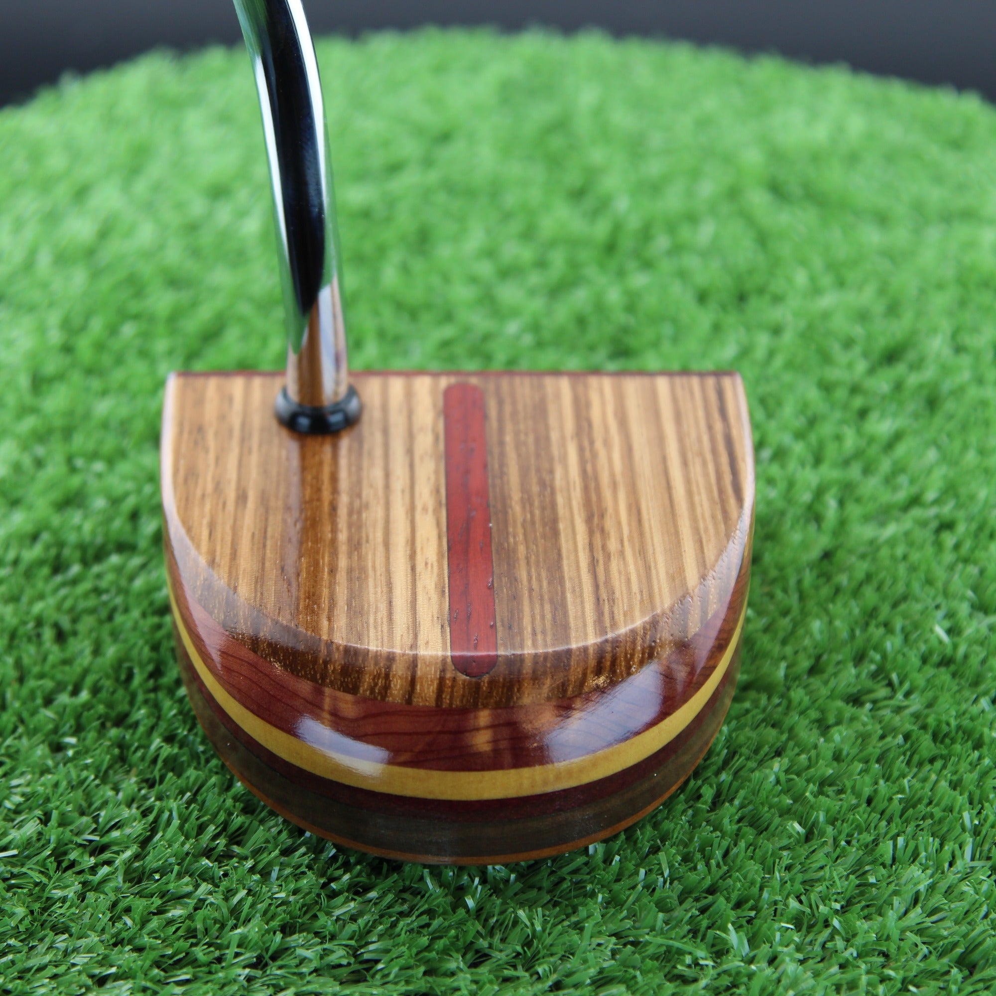Savanna exotic African wood putter Zebrawood and Tigerwood putter