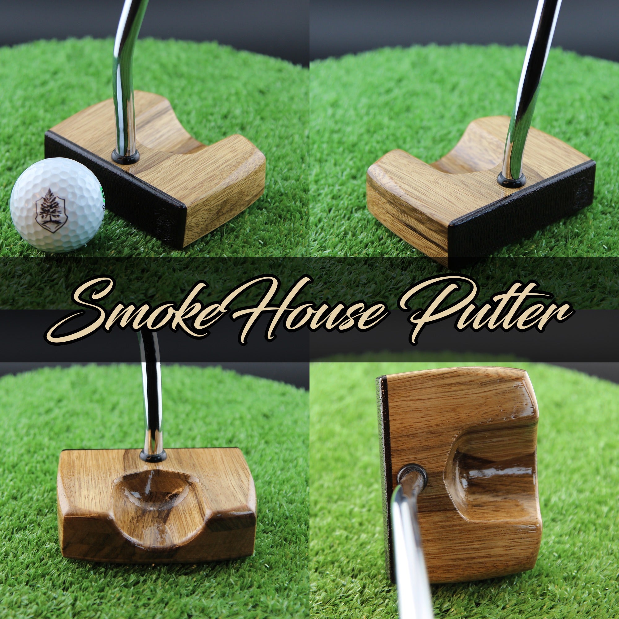 SmokeHouse style Black Limba zero torque center shaft Woodrich Regal Putter