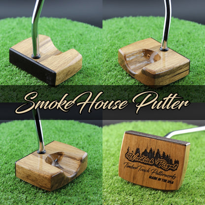 SmokeHouse style Black Limba zero torque center shaft Woodrich Regal Putter