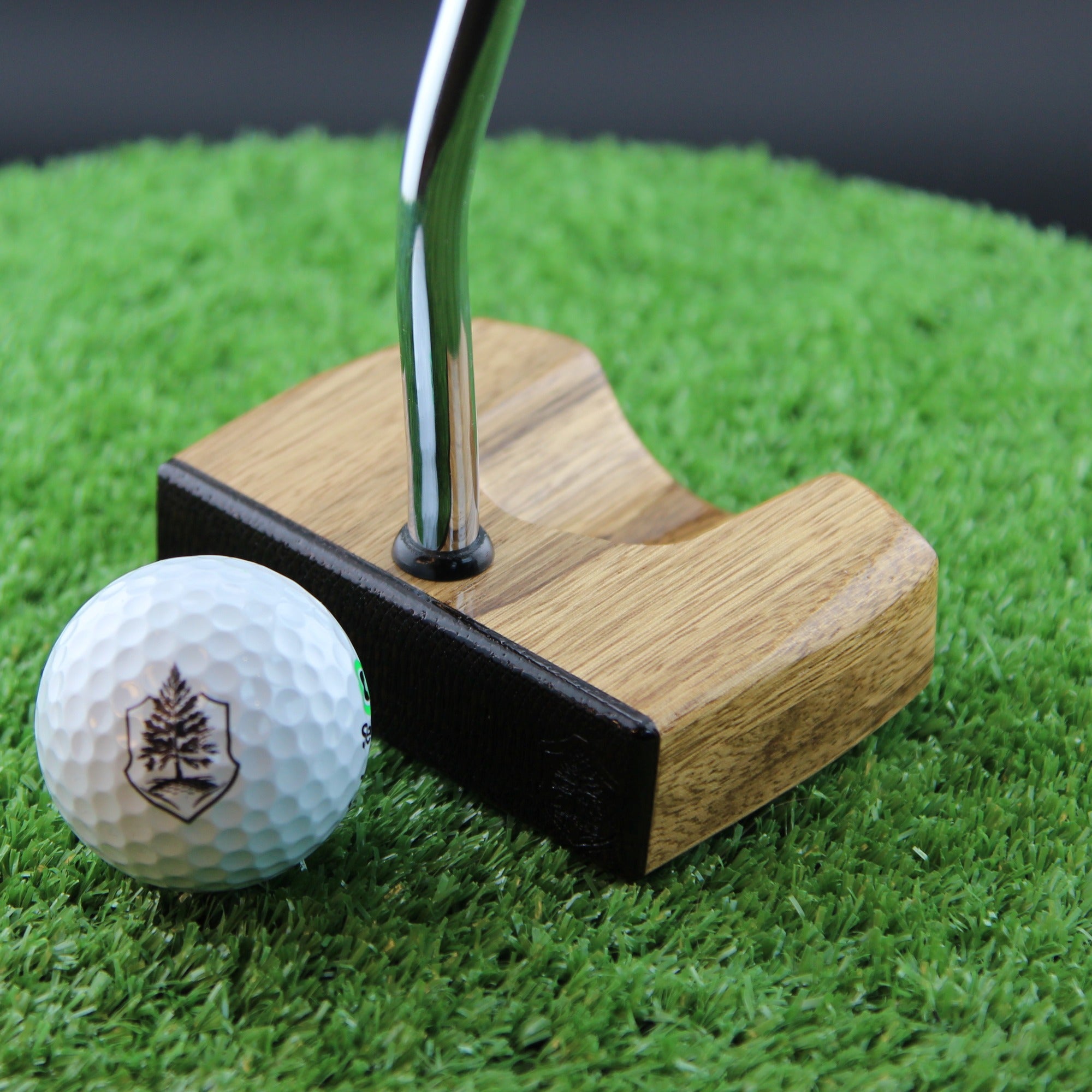 SmokeHouse style Black Limba zero torque center shaft Woodrich Regal Putter