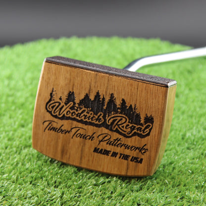 SmokeHouse style Black Limba zero torque center shaft Woodrich Regal Putter