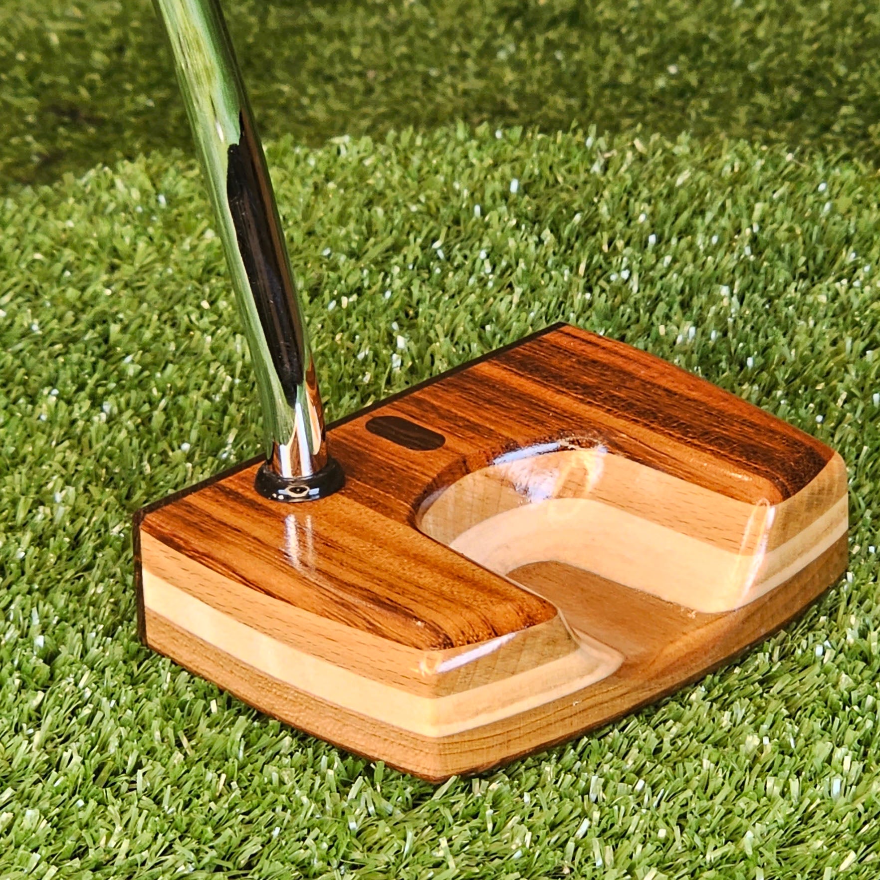 TimberTouch Woodrich Regal wood putter with Tigerwood