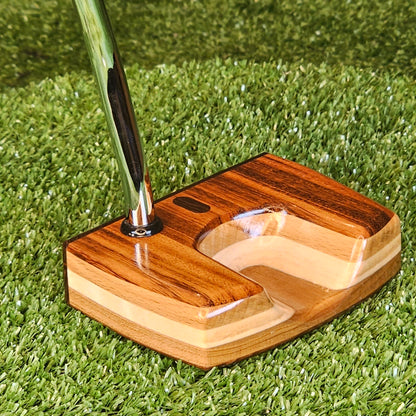 TimberTouch Woodrich Regal wood putter with Tigerwood