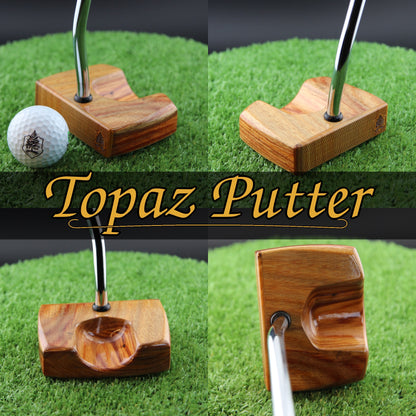Topaz style Canarywood zero torque center shaft Woodrich Regal Putter