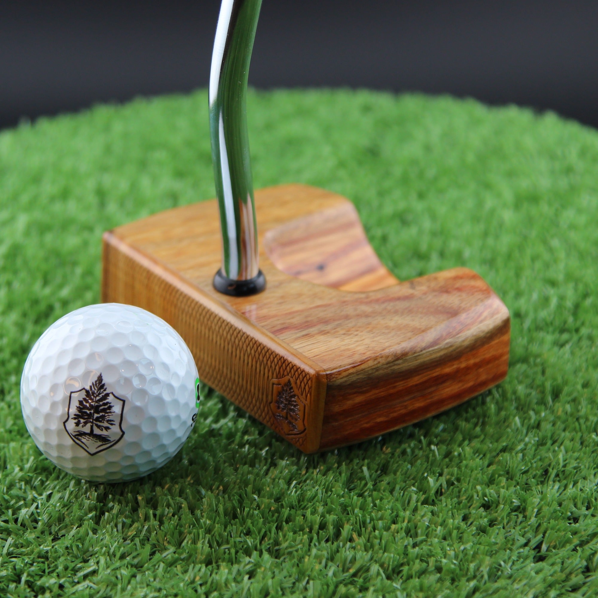Topaz style Canarywood zero torque center shaft Woodrich Regal Putter