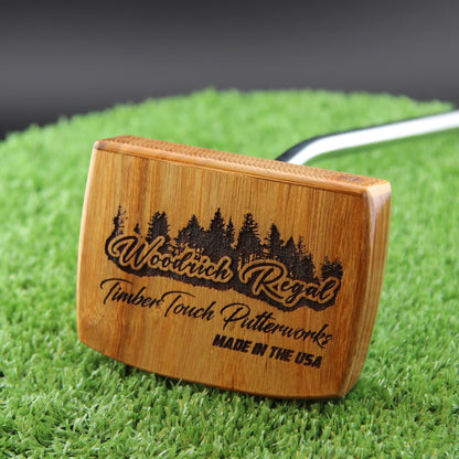 Topaz style Canarywood zero torque center shaft Woodrich Regal Putter